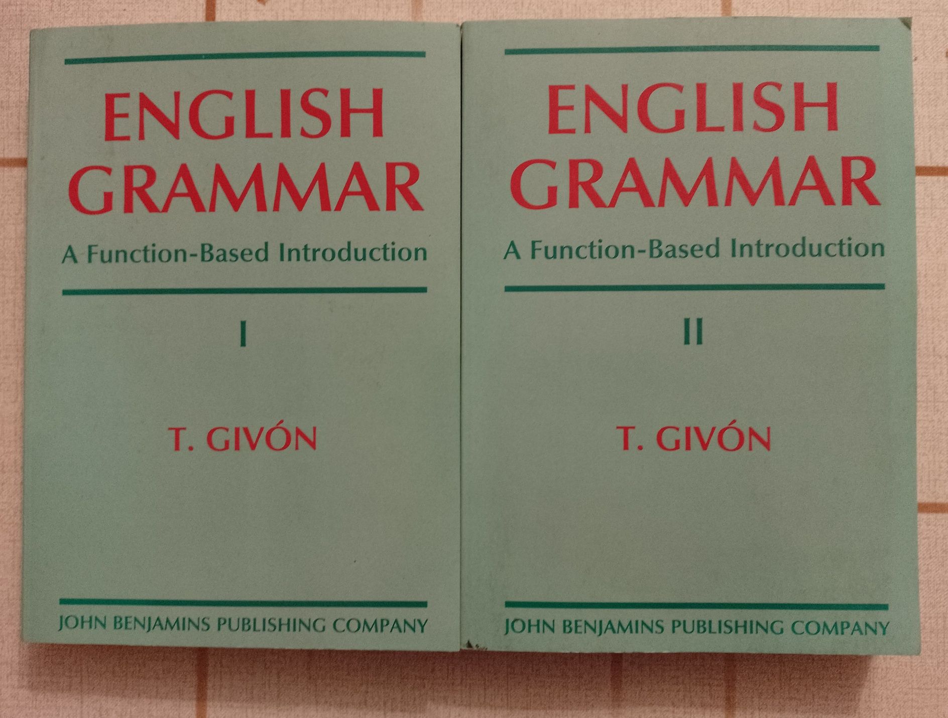 T. Givon, English Grammar, t. 1 i 2