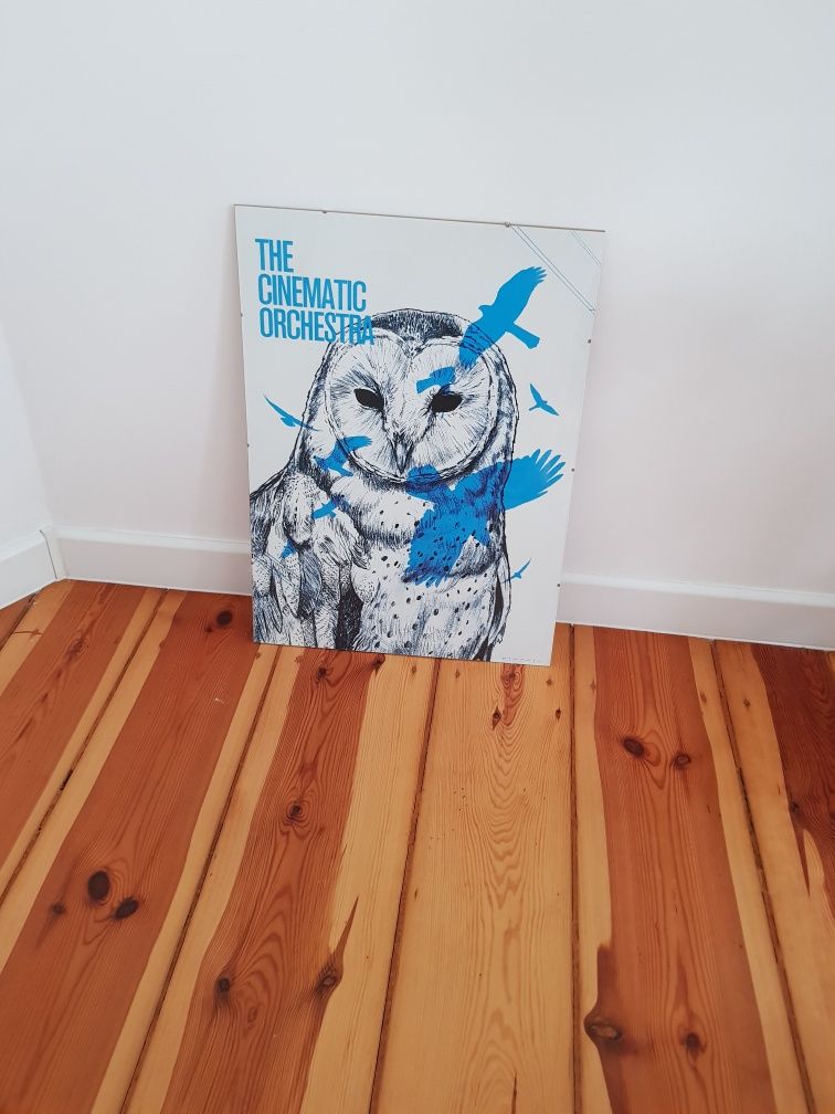 Plakat the cinematic orchestra Wall being  B2 grafika kolaż ilustracja