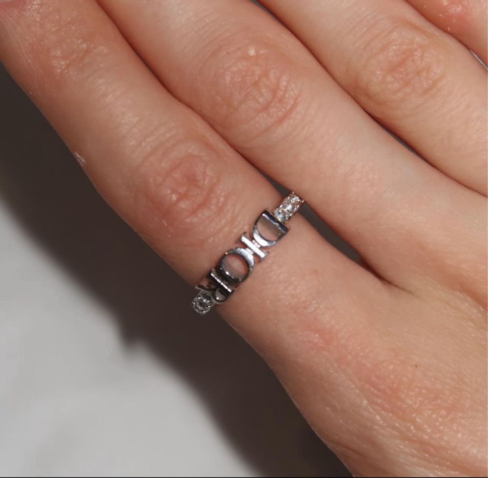 Кольцо Dior logo оригинал