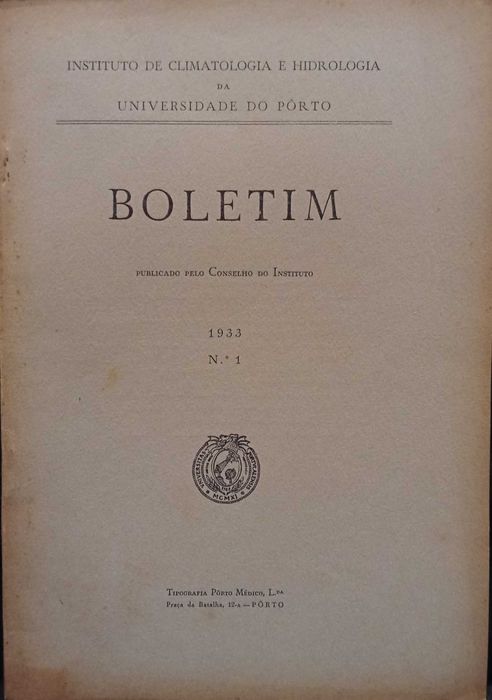 Boletim Publicado pelo Conselho do Instituto (Nº 1 - 1993)