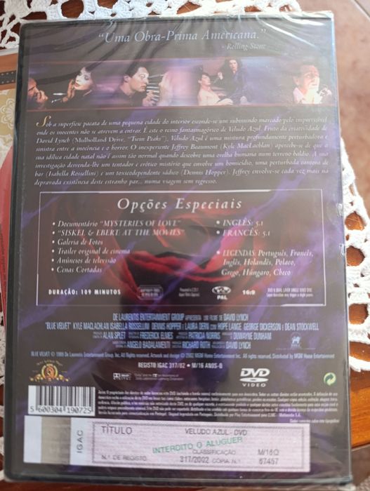 DVD Veludo Azul - Edição Especial