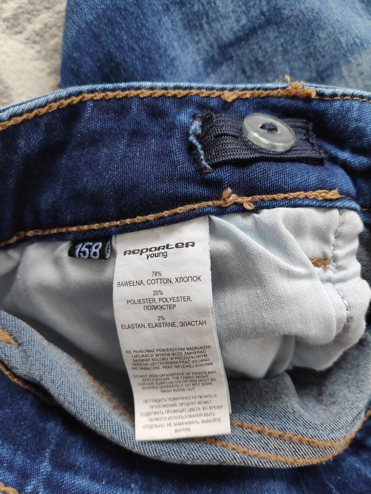 Spodnie jeansy rurki S 158