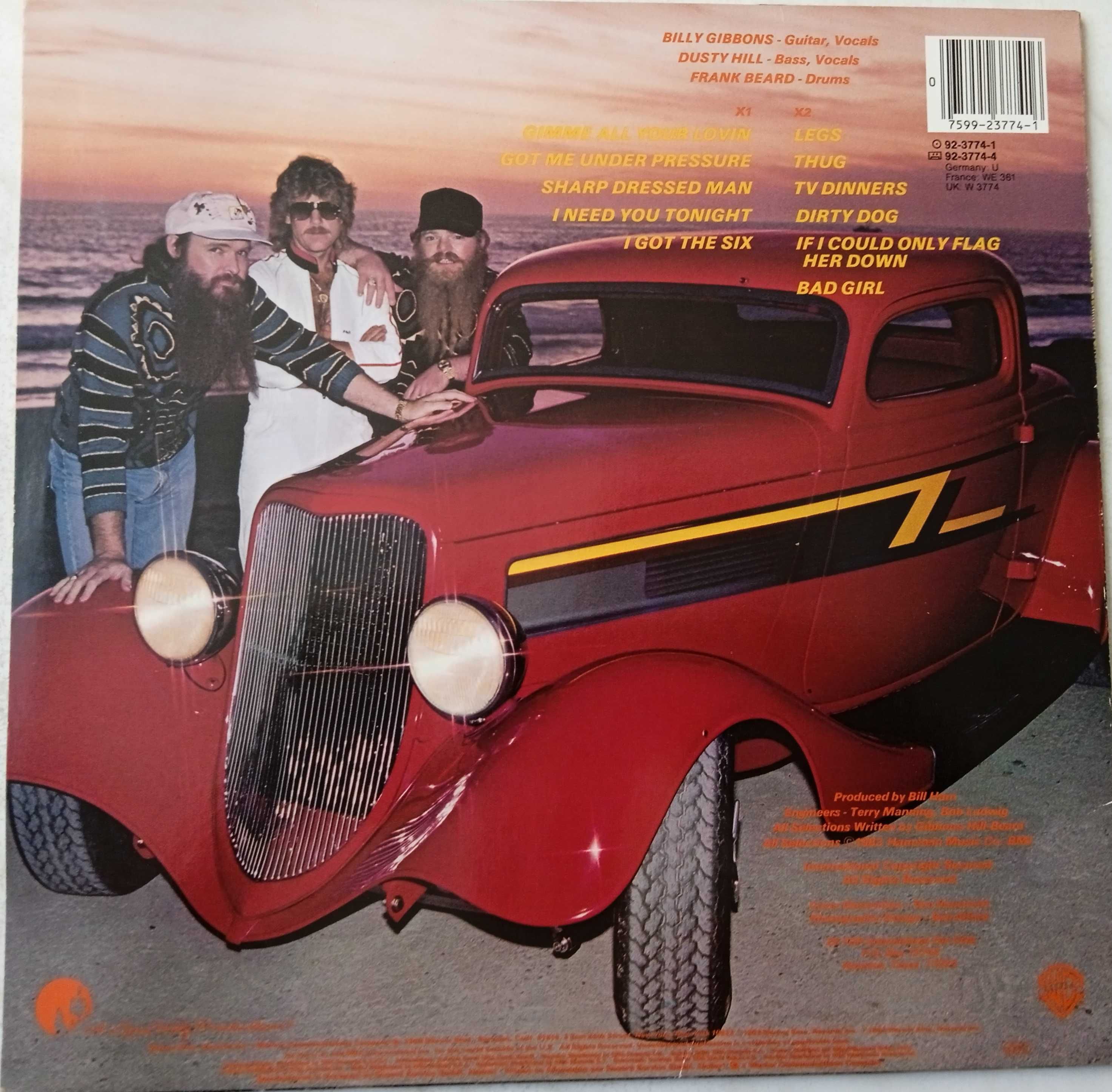 ZZ Top Eliminator  Vinyl