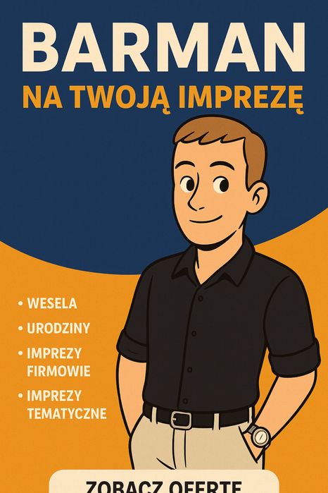 Profesjonalny barman na Twoją imprezę – wesela, urodziny, eventy!