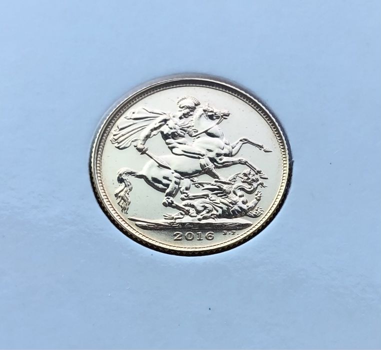 Moeda libra de ouro 2016 (gold sovereign)