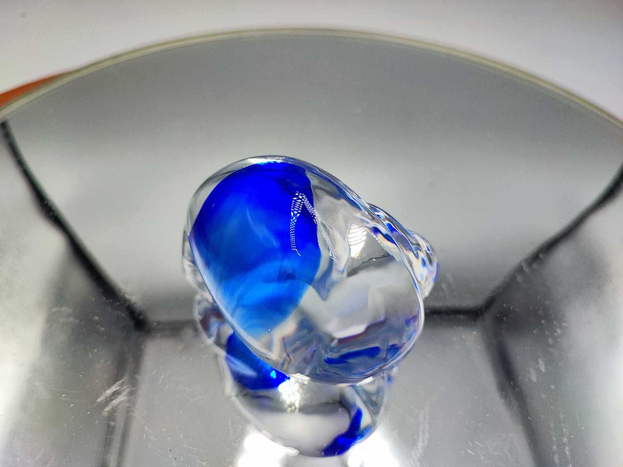 Szklany ślimak,Murano,śliczna figurka,lata 70