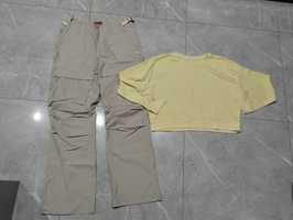Spodnie cargo L + bluza XL