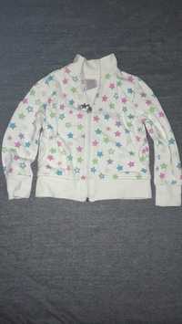 Bluza bez kaptura zapinana na zamek dla dziewczynki rozmiar 104
