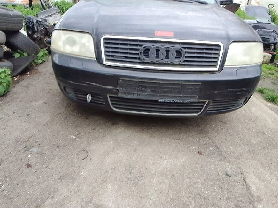 AUDI A6 C5 ZDERZAK PRZEDNI XENON CZARNY LZ9W LIFT
