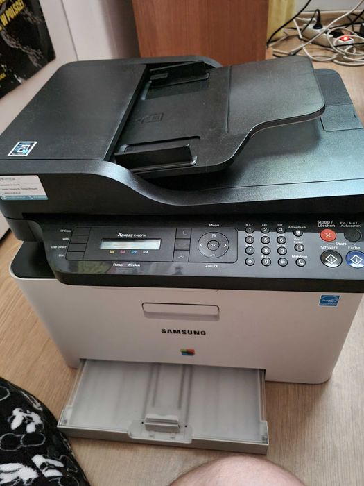 Drukarka Samsung (uszkodzona) + komplet tonerów