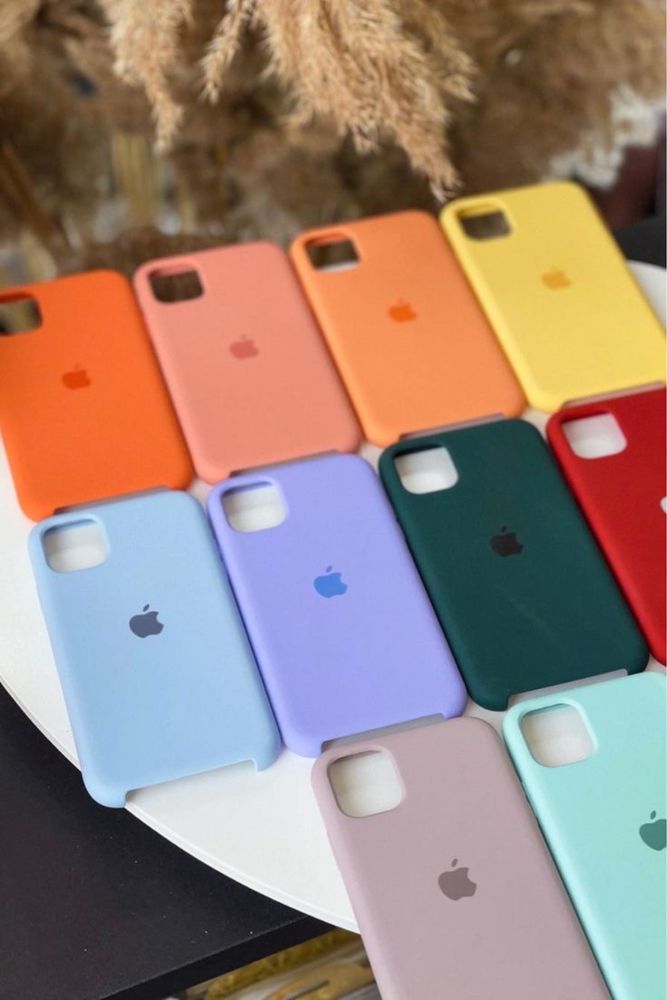 Чехол Silicone Case с открытым низом для Apple iPhone от 6-11 Про макс