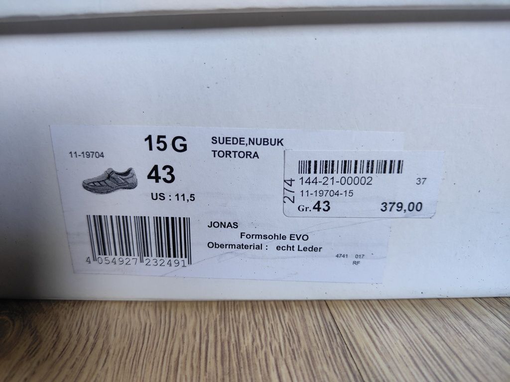 Półbuty na lato męskie rozmiar 43