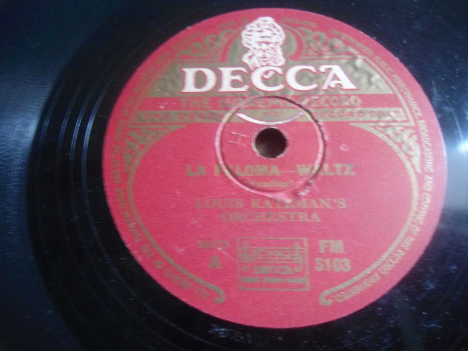 disco antigo de grafenola - decca  - waltz loud katemans orchestra
