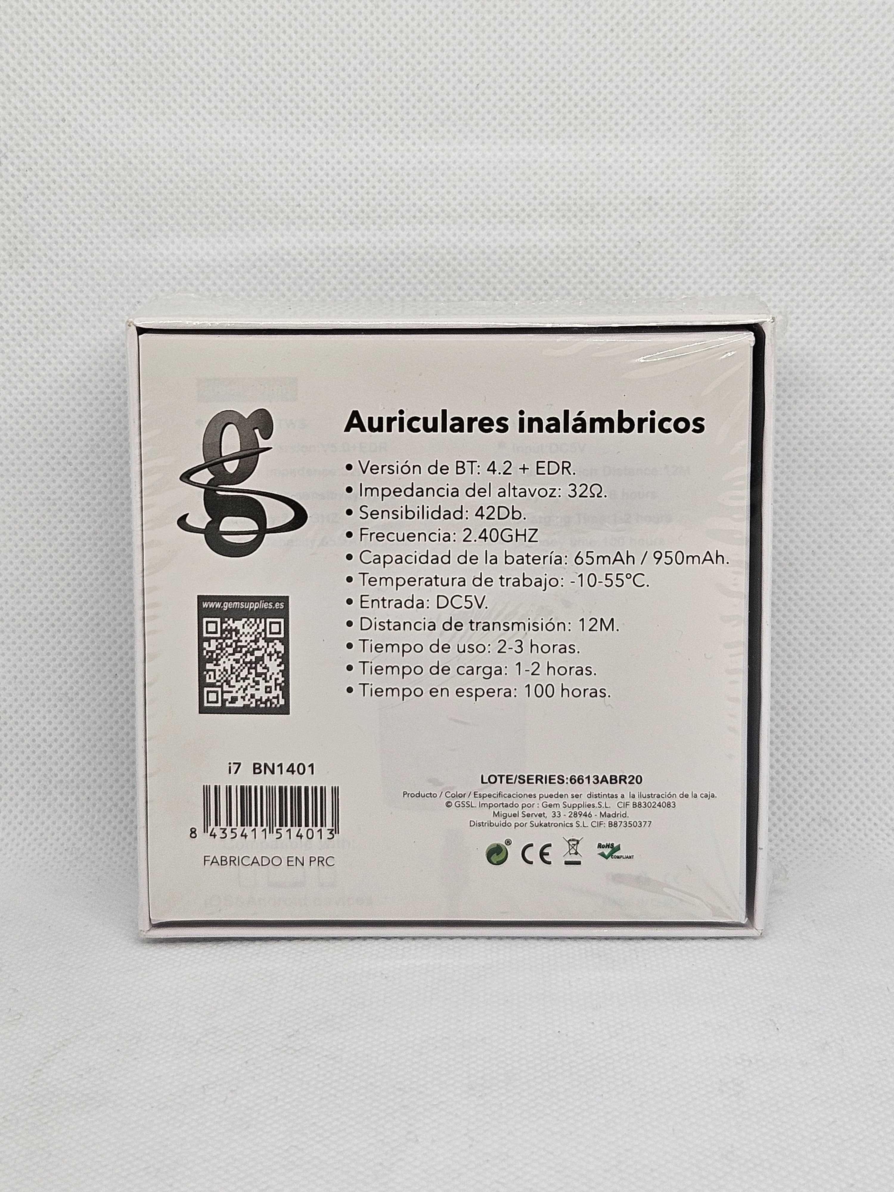 Auriculares i7S TWS