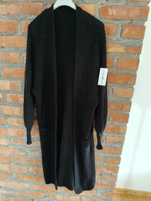 Kardigan,  długi sweter oversize