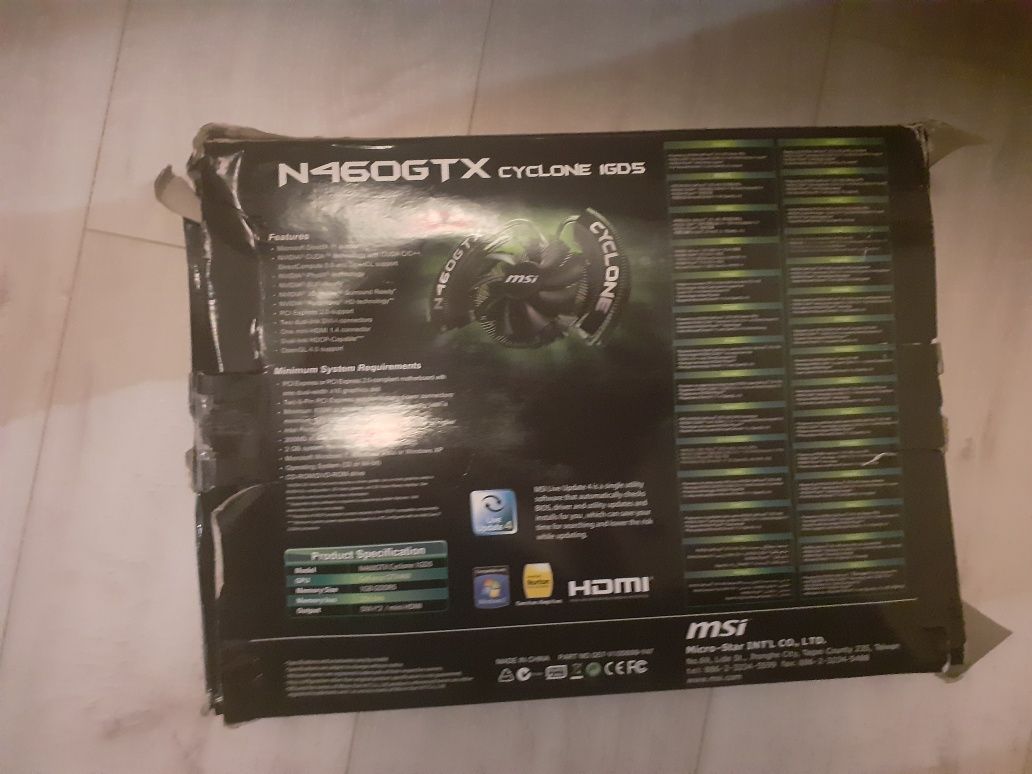msi GTX 460 1GB GDDR5
