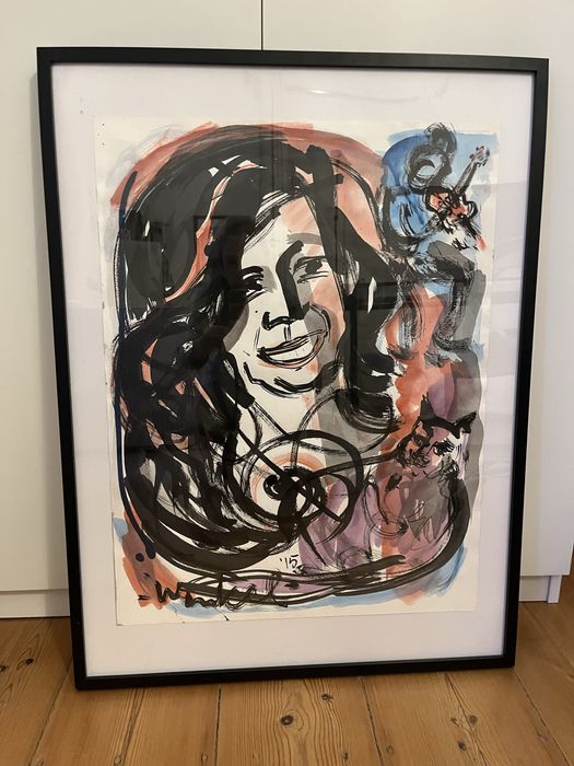 Quadro com pintura colorida