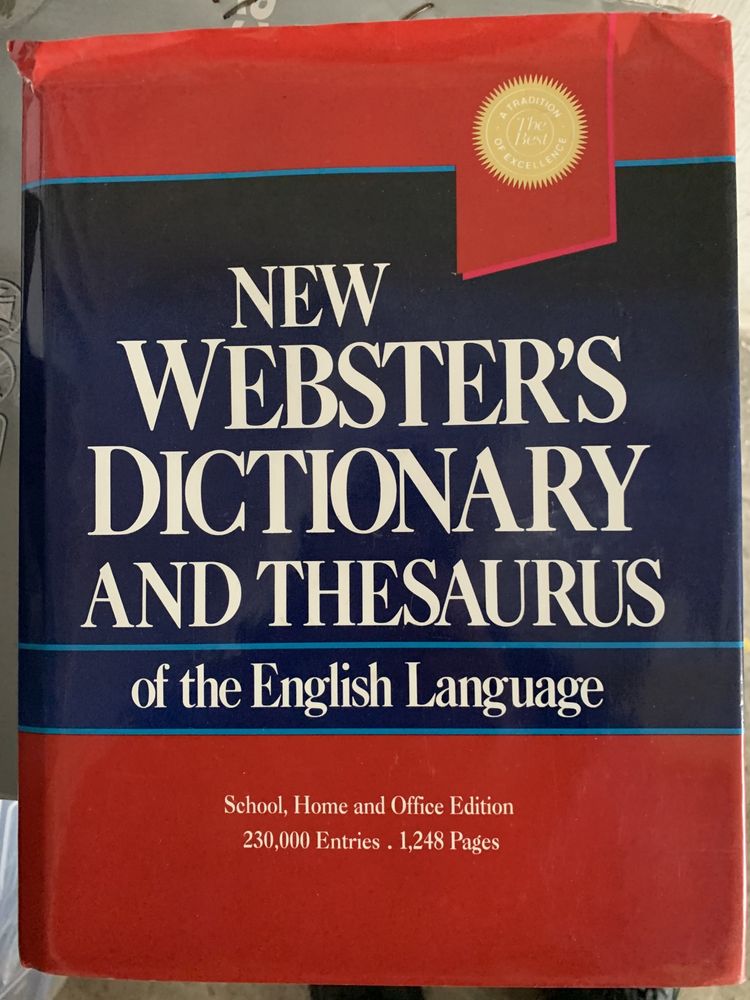 New webstersdictionary and thesaurus stan idealny