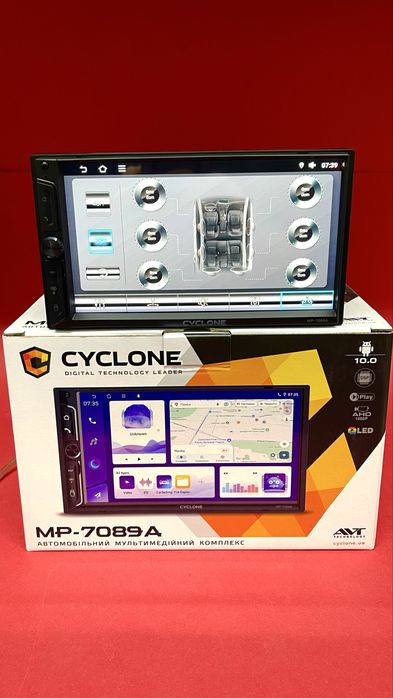 Автомагнітола CYCLONE 7089 ANDROID 2-дін | Система нового покоління!