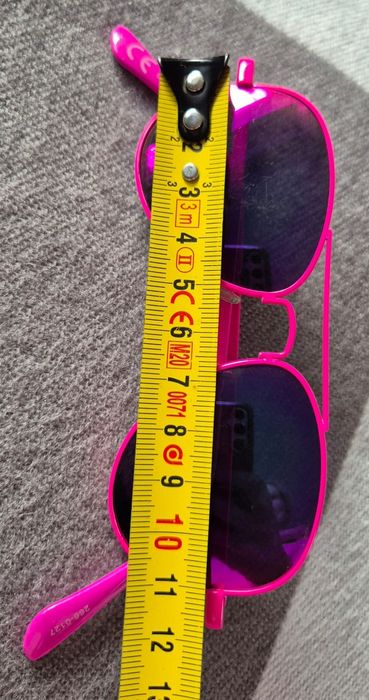 Okulary przeviwsłoneczne dla dziewczynki różowe stan db