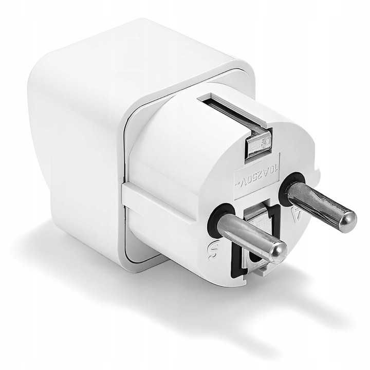 PRZEJŚCIÓWKA ANGIELSKA Adapter UK PL Wtyczka Wtyk Gniazdo 250V 10A