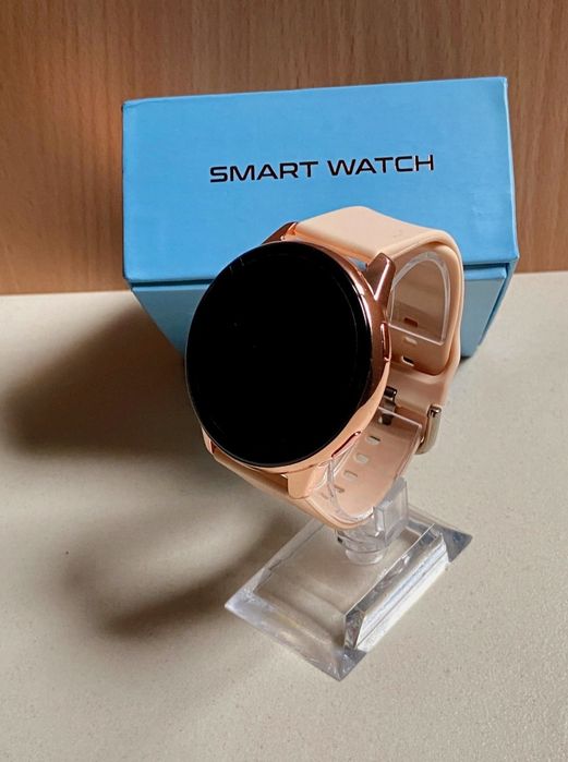 Smartwatch złoty okrągły Nowy