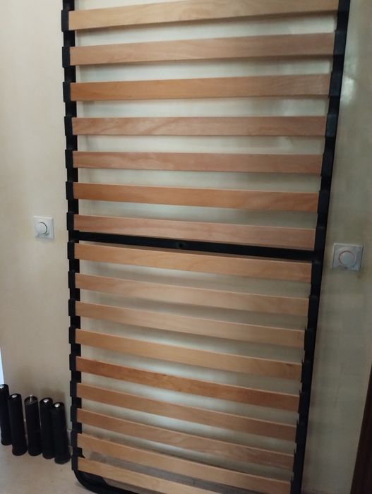 Каркас металевий з ламелями одно спальний 190х80