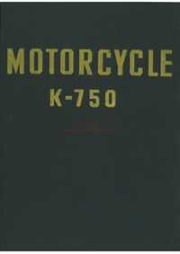 Katalog części motocykla K750 po angielsku 