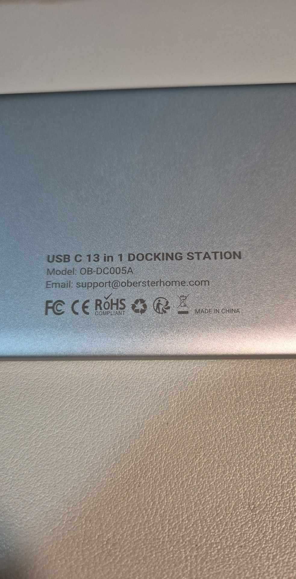 Stacja dokująca USB C, potrójny wyświetlacz, 13 w 1, hub USB C,