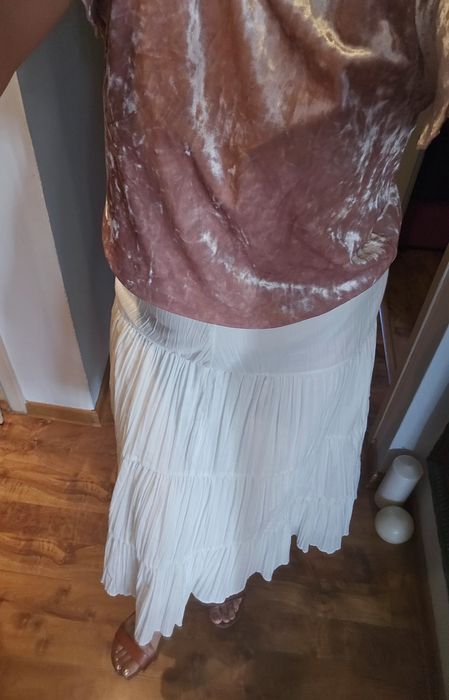 Spódnica biala długa L