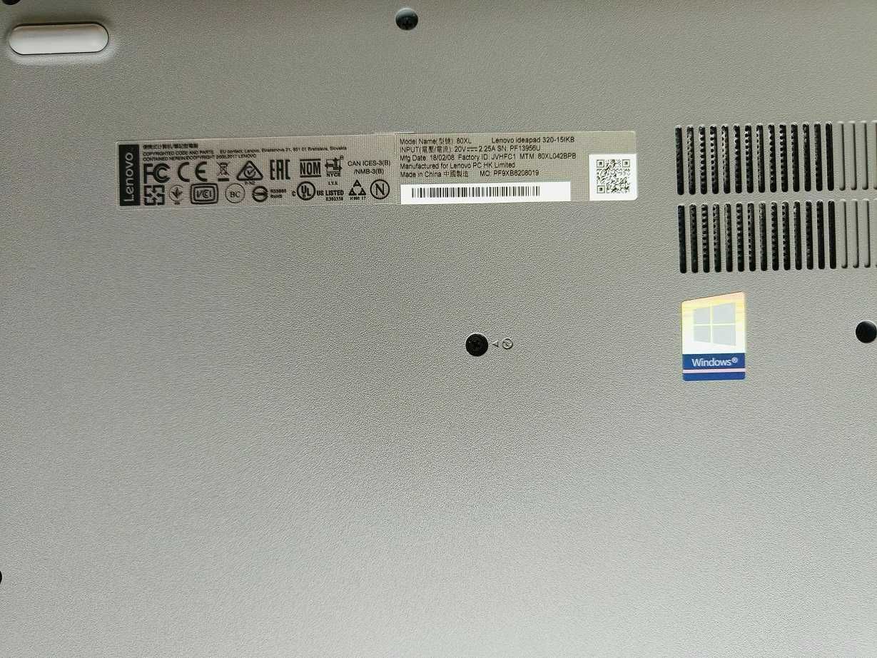 Laptop Lenovo Ideapad 320-15IKB 15,6" 8/1TB HDD + DVD + mysz + torba
