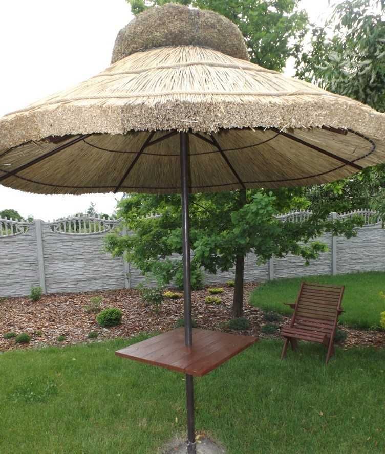 PARASOL z trzciny na upał, na plażę, basen  strzecha trzcinowy plażowy