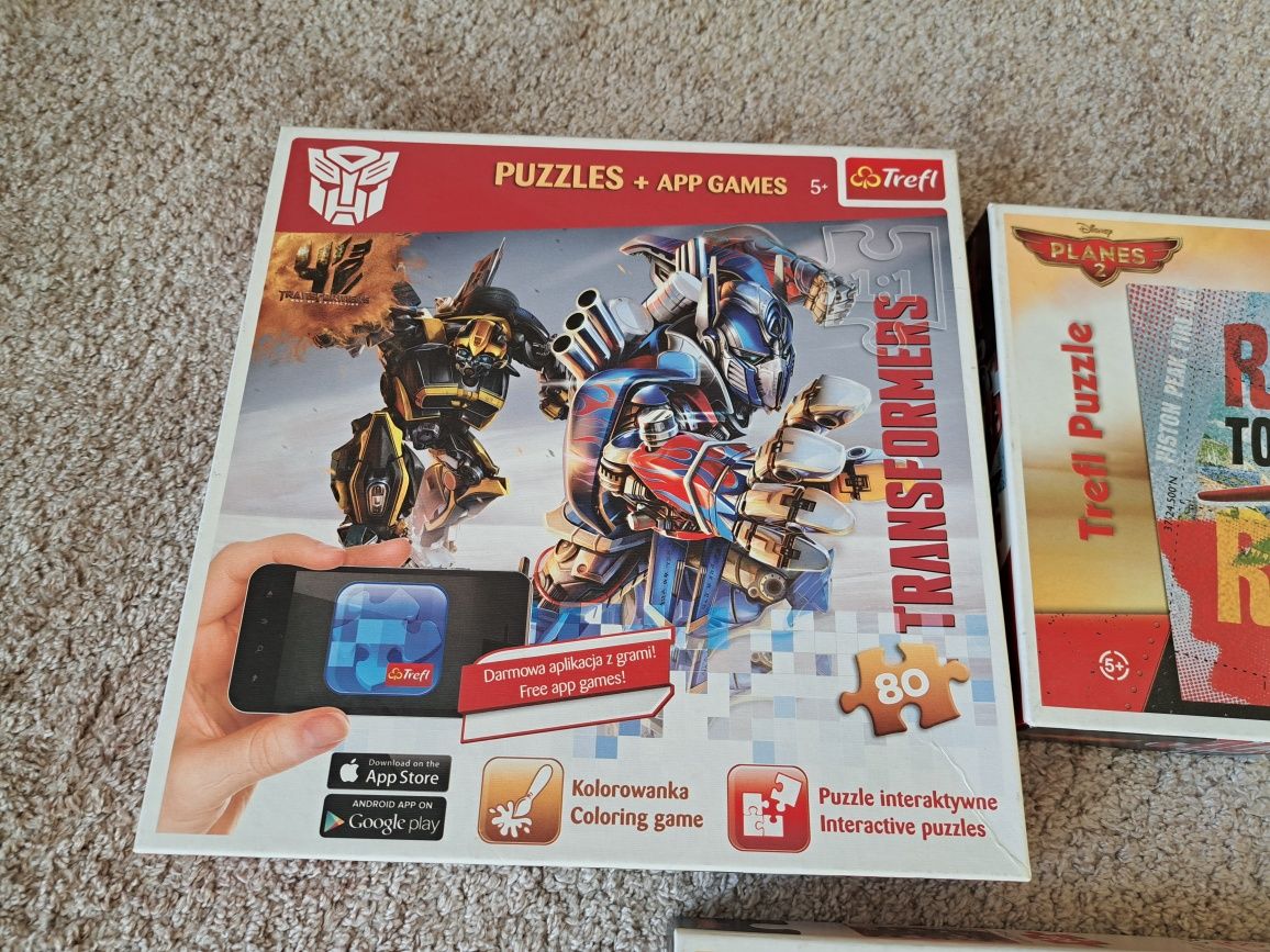 Puzzle transformers planes 80 100 samoloty 160