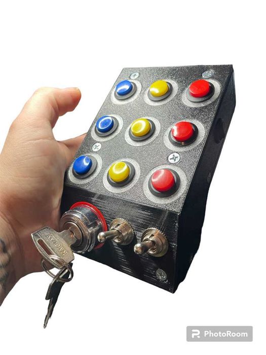 Button Box symulator Euro Truck + stacyjka guziki panel sterowania