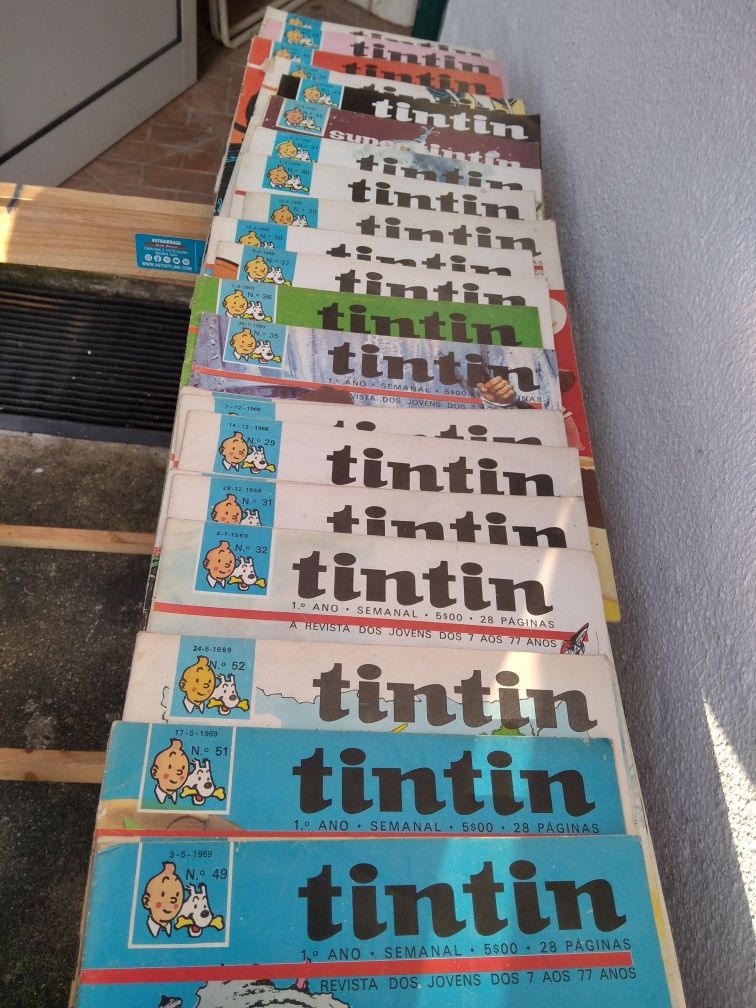 Várias revistas bd Tintin