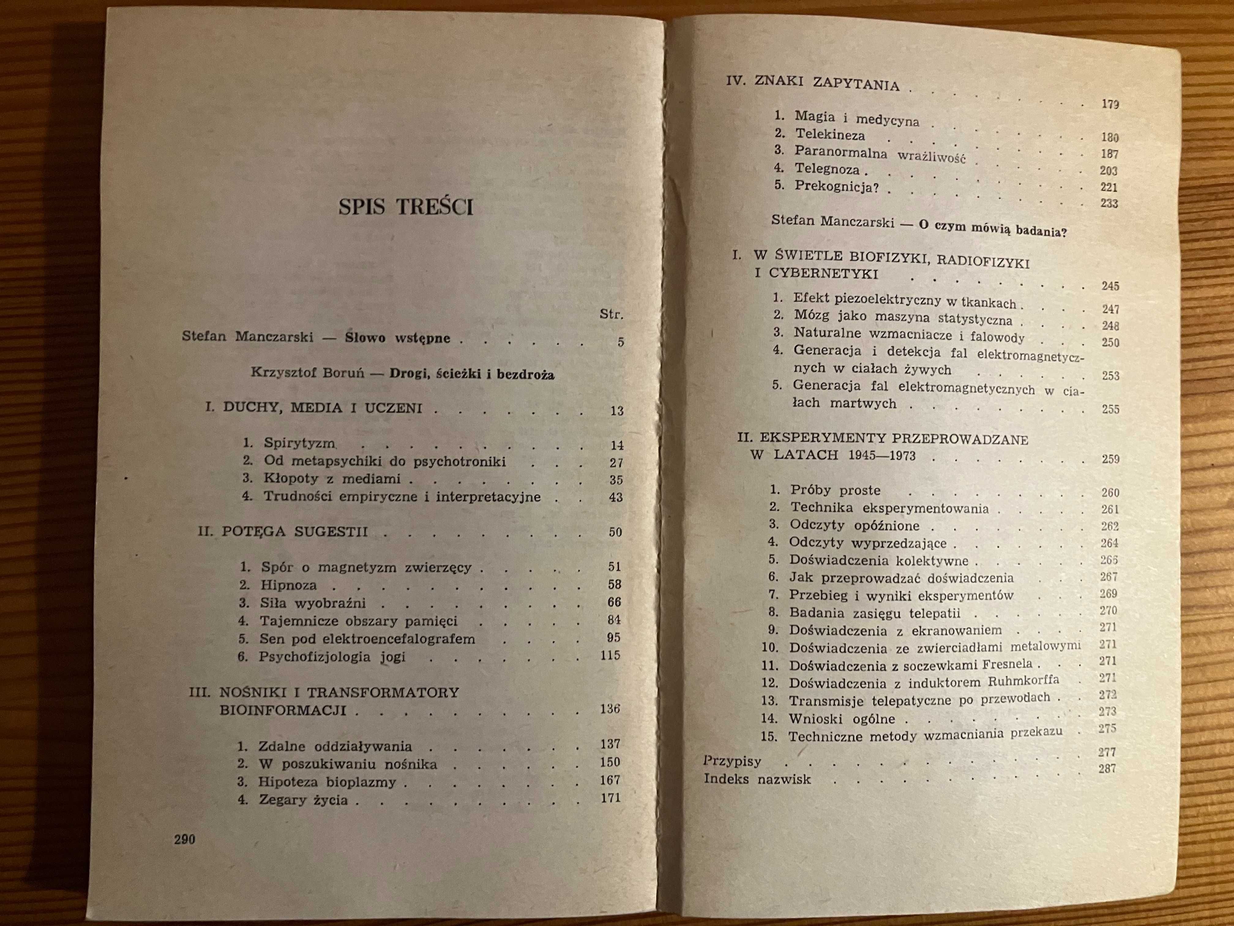 Tajemnice parapsychologii Krzysztof Boruń Stefan Manczarski