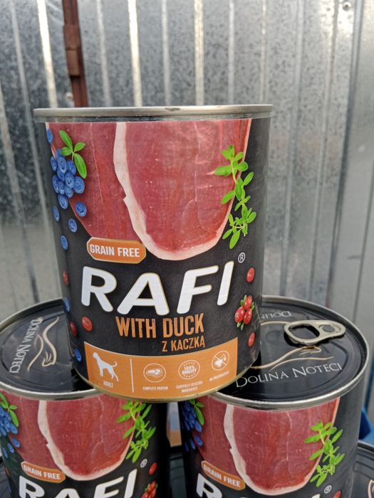 Karma puszka dla psa Rafi 12x800g kaczka