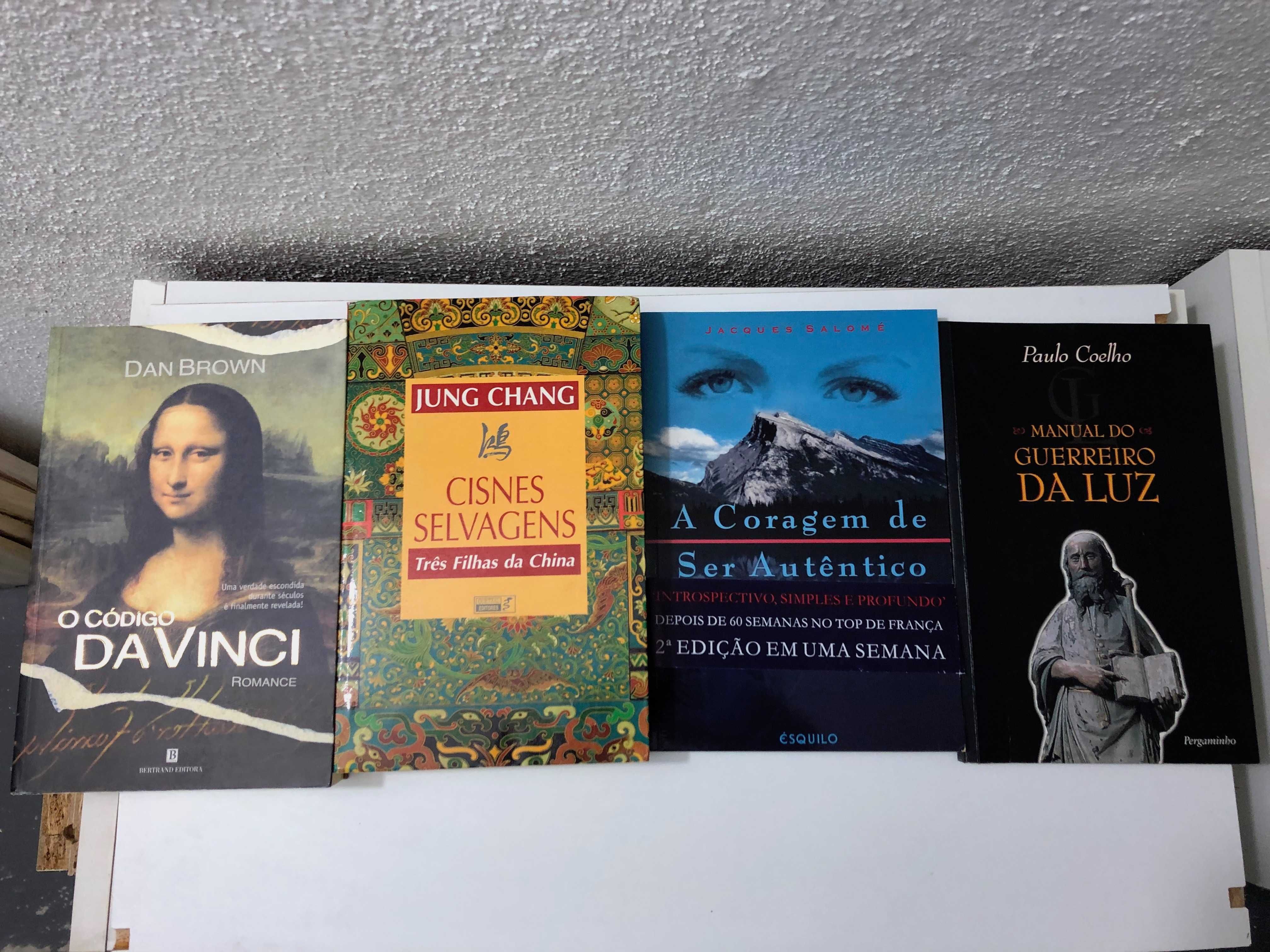 Livros Dan Brown, Paulo Coelho, Jung Chang, Jacques Salomé