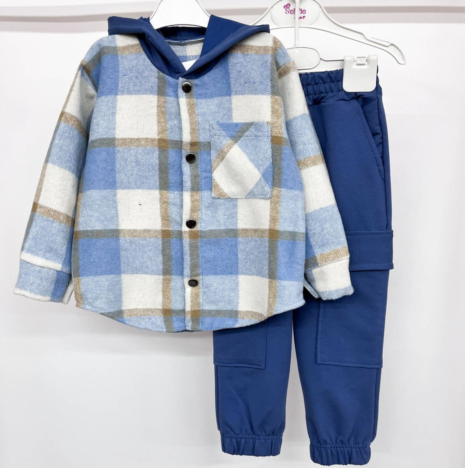 86-158см Стильний дитячий костюм для хлопчика. Сорочка і штани
