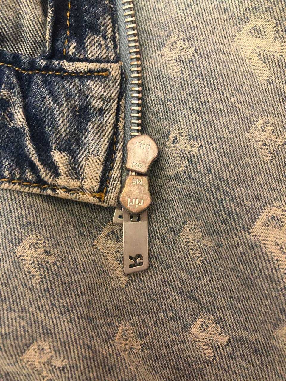 Represent R4 Monogram Denim Jacket Stone Wash джинсова куртка оверсайз