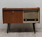 komoda radiowa adapter radiola vintage stara lata 60-te