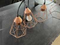 Lampy wiszace diament. 3 szt