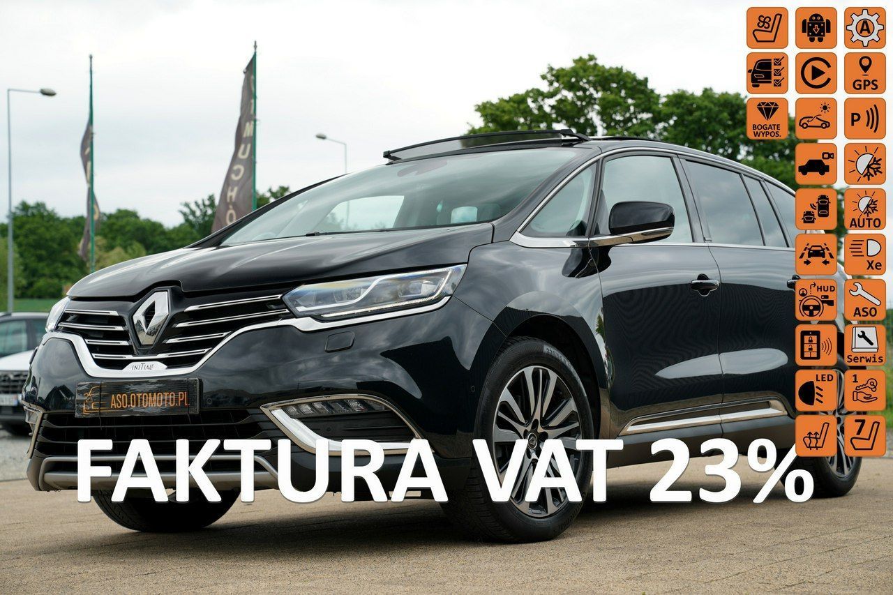Renault Espace INITIALE PARIS bosse SZYBERDACH monitory DVD wentylacja skóra masaze