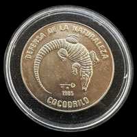 Moeda de 1 Peso - 1985 - Cuba - Crocodilo
