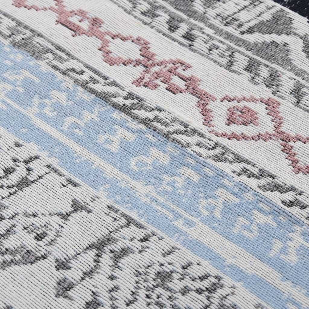 LOFT BOHO Dywan bawełniany szary 80 x 150, 100% bawełna, nowoczesny