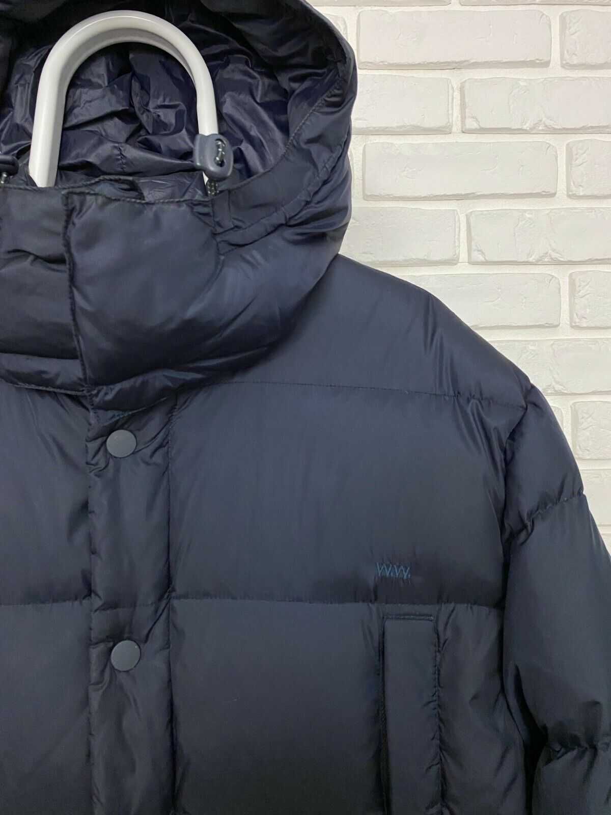 Kurtka Puchowa Męska Wood Wood Tim Down Jacket Granatowa Rozmiar XL