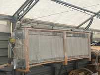 Brama segmetnowa Wiśniowski UniTherm kolor AnTEAK, wymiar 2500x2375 mm