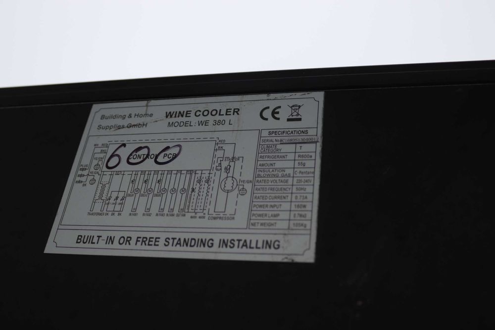 Винний холодильник Coobinox WE 380 L