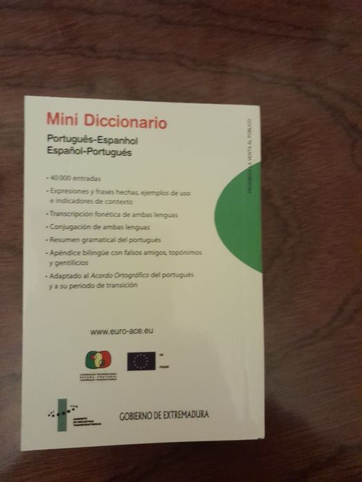 Mini Dicionário Português Espanhol