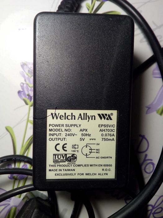 Блок питания WELCH ALLYN 5V 750mA